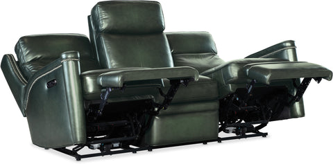 Hooker Furniture Living Room Hamilton Power Sofa w/Power Headrest
