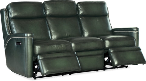 Hooker Furniture Living Room Hamilton Power Sofa w/Power Headrest