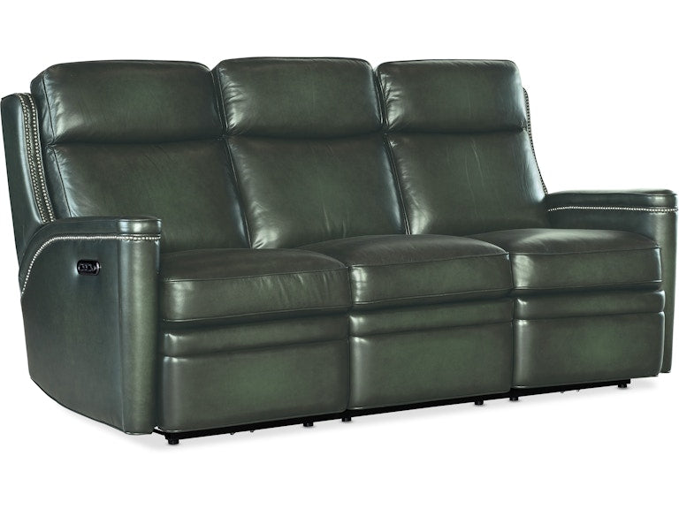 Hooker Furniture Living Room Hamilton Power Sofa w/Power Headrest