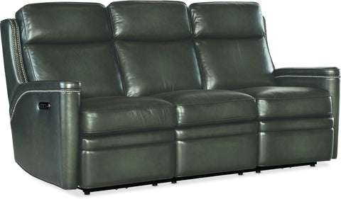 Hooker Furniture Living Room Hamilton Power Sofa w/Power Headrest
