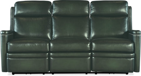 Hooker Furniture Living Room Hamilton Power Sofa w/Power Headrest