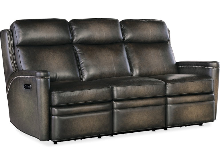Hooker Furniture Living Room Hamilton Power Sofa w/Power Headrest