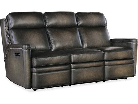 Hooker Furniture Living Room Hamilton Power Sofa w/Power Headrest