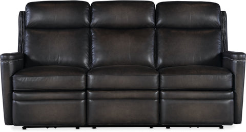 Hooker Furniture Living Room Hamilton Power Sofa w/Power Headrest