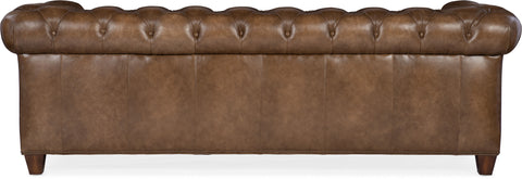 Hooker Furniture Living Room Chester Tufted Stationary Sofa
