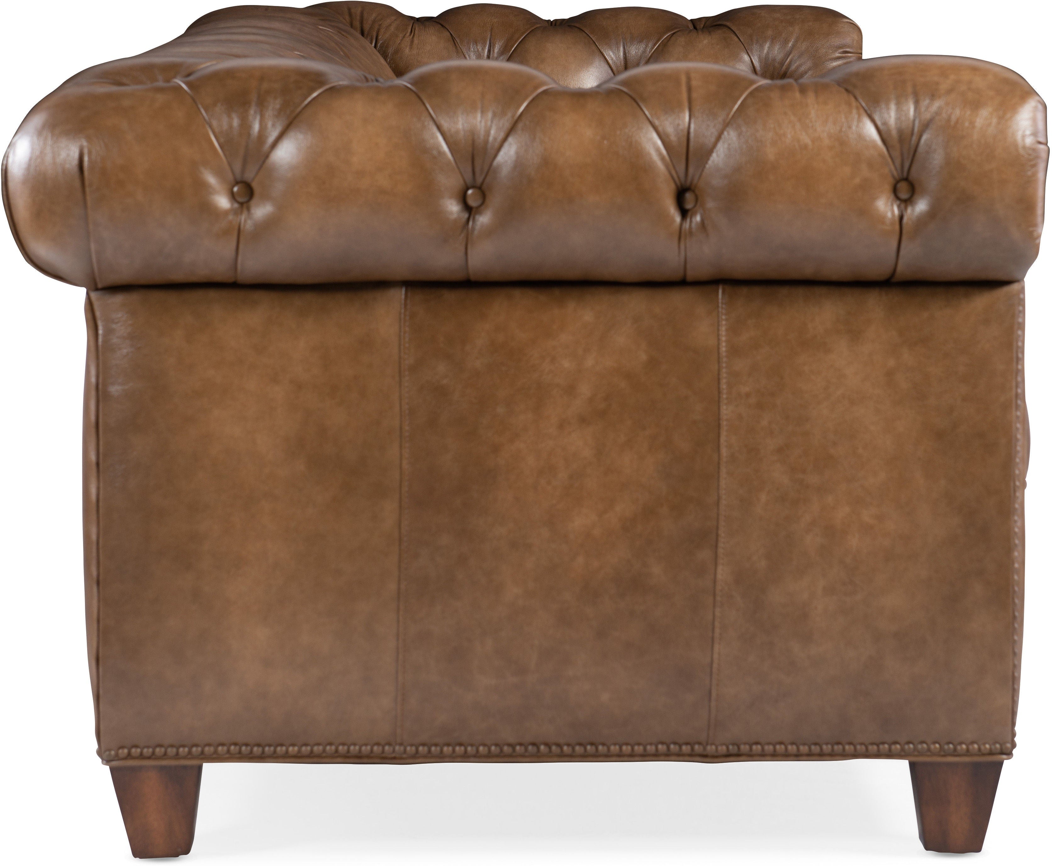 Hooker Furniture Living Room Chester Tufted Stationary Sofa