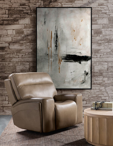 Hooker Furniture Living Room Riverton Power Gliding Recliner with Power Headrest and Lumbar