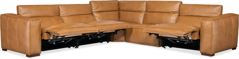 Hooker Furniture Living Room Fresco 5 Seat Sectional 3-PWR