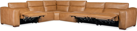 Hooker Furniture Living Room Fresco 6 Seat Sectional 3-PWR