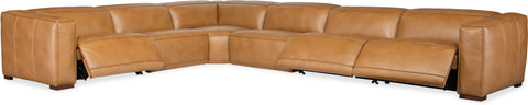 Hooker Furniture Living Room Fresco 6 Seat Sectional 3-PWR