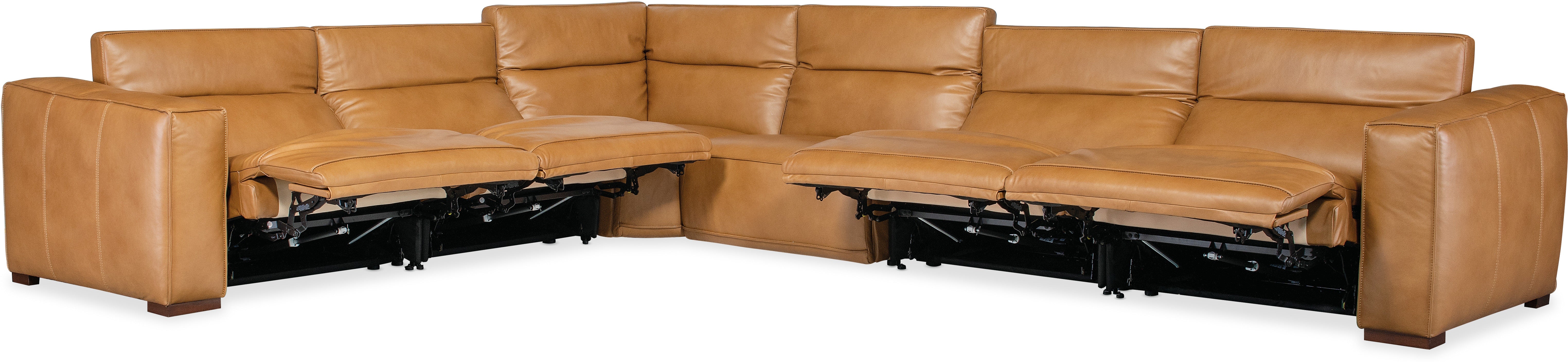 Hooker Furniture Living Room Fresco 6 Seat Sectional 4-PWR