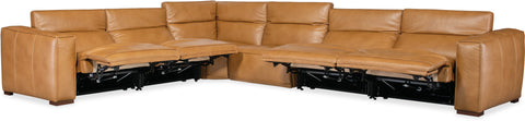 Hooker Furniture Living Room Fresco 6 Seat Sectional 4-PWR