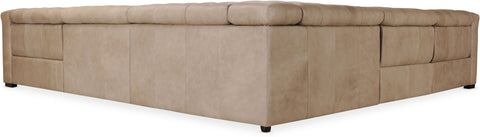 Hooker Furniture Living Room Savion Grandier 5-Piece Power HR Sectional w/2 Power Recline