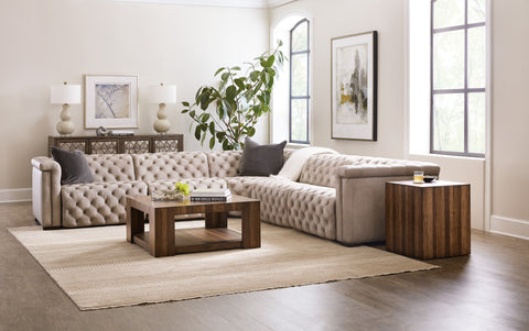 Hooker Furniture Living Room Savion Grandier 5-Piece Power HR Sectional w/2 Power Recline