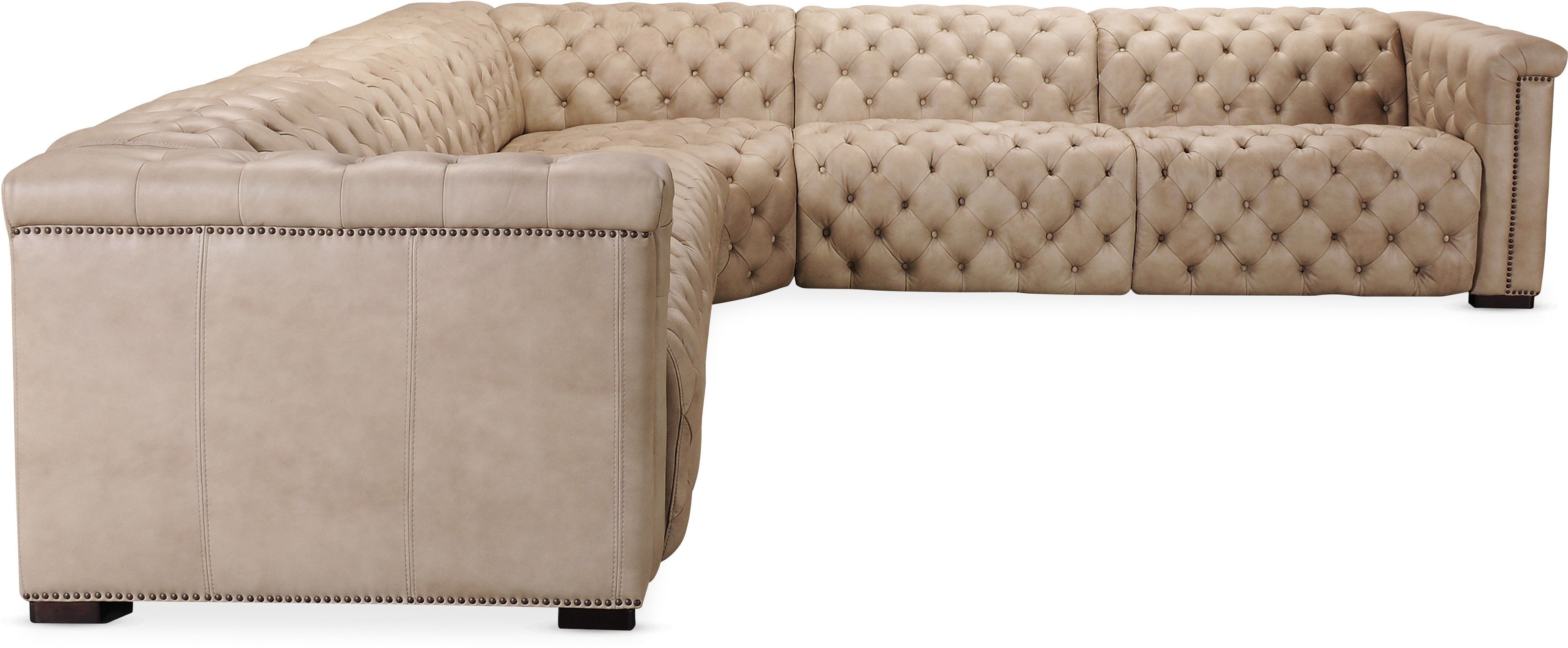 Hooker Furniture Living Room Savion Grandier 5-Piece Power HR Sectional w/2 Power Recline