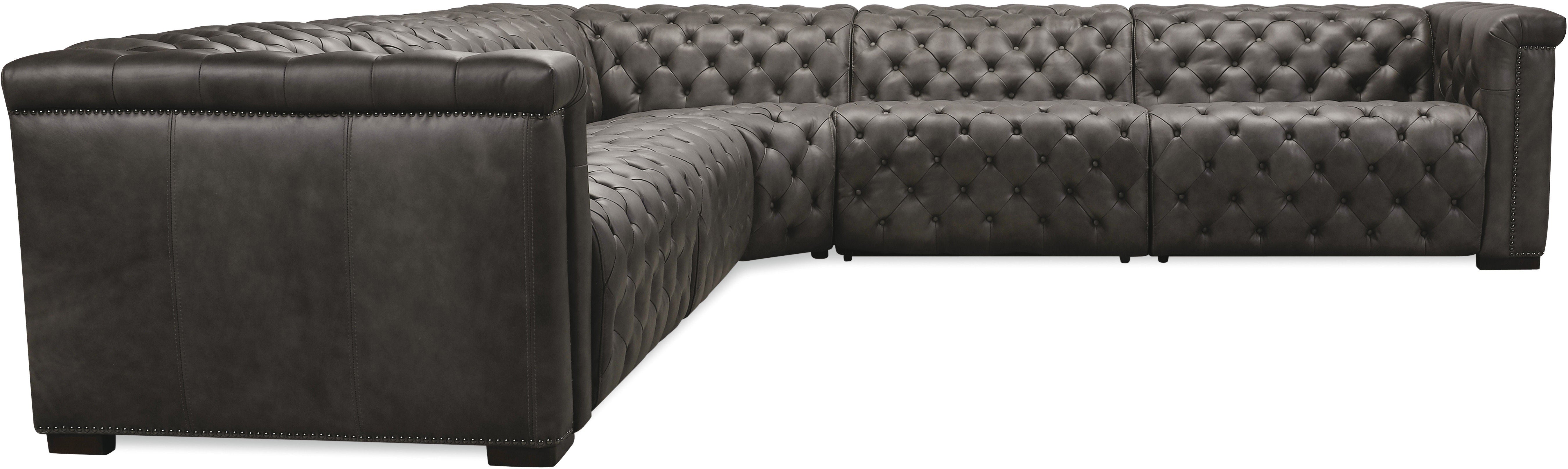 Hooker Furniture Living Room Savion Grandier 5 pc Sectional w/2 PWR Recline PWR Headrest