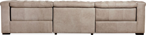 Hooker Furniture Living Room Savion Grandier Power Recliner Sofa w/ Power Headrest