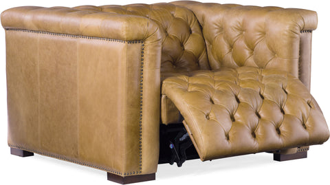 Hooker Furniture Living Room Savion Grandier Power Recliner w/ Power Headrest