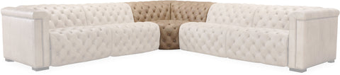 Hooker Furniture Living Room Savion Grandier 6-Piece Power HR Sectional w/3 Power Recline