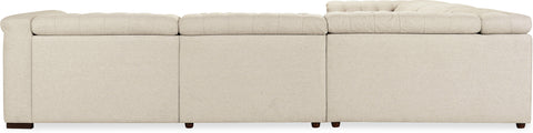 Hooker Furniture Living Room Savion Deux 5 Seat Sectional with Four Power Recliners and Six Power Headrests