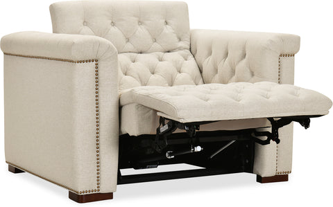 Hooker Furniture Living Room Savion Deux Power Recliner with Power Headrest