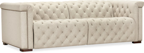 Hooker Furniture Living Room Savion Deux 5 Seat Sectional with Four Power Recliners and Six Power Headrests