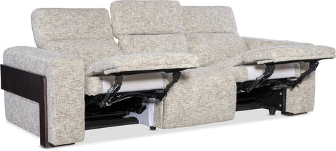 Hooker Furniture Living Room Atlas Power Sofa with Power Headrest