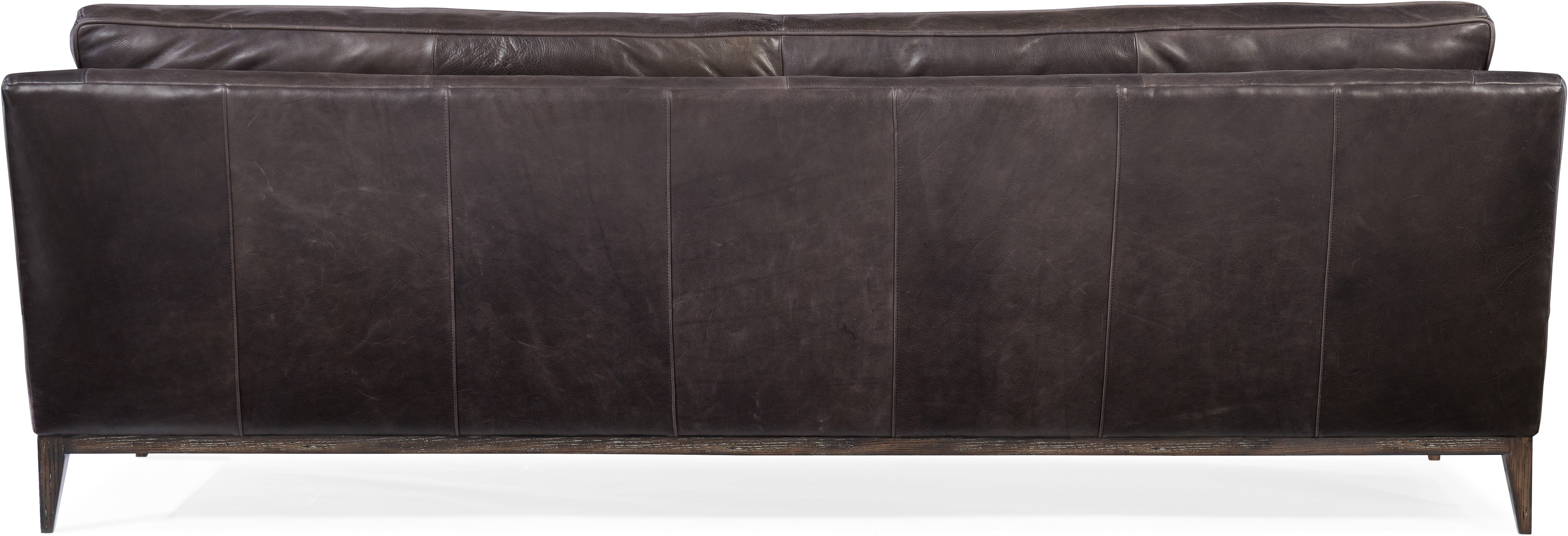 Hooker Furniture Living Room Kandor Leather Stationary Sofa