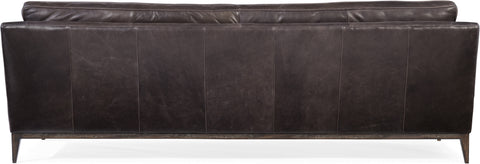 Hooker Furniture Living Room Kandor Leather Stationary Sofa