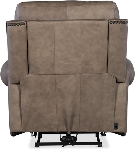 Hooker Furniture Living Room Duncan Power Recliner w/Power Headrest & Lumbar