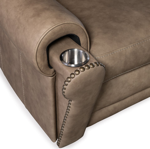 Hooker Furniture Living Room Duncan Power Recliner w/Power Headrest & Lumbar