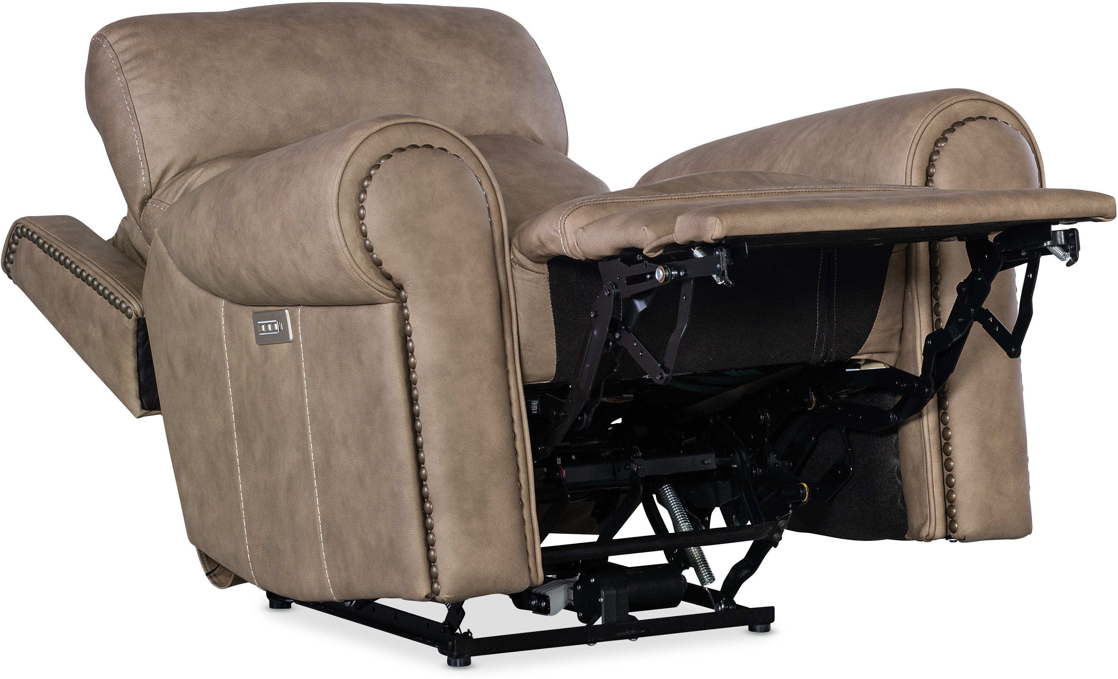 Hooker Furniture Living Room Duncan Power Recliner w/Power Headrest & Lumbar