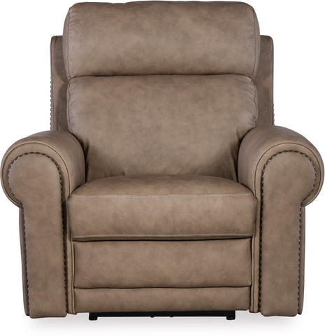 Hooker Furniture Living Room Duncan Power Recliner w/Power Headrest & Lumbar