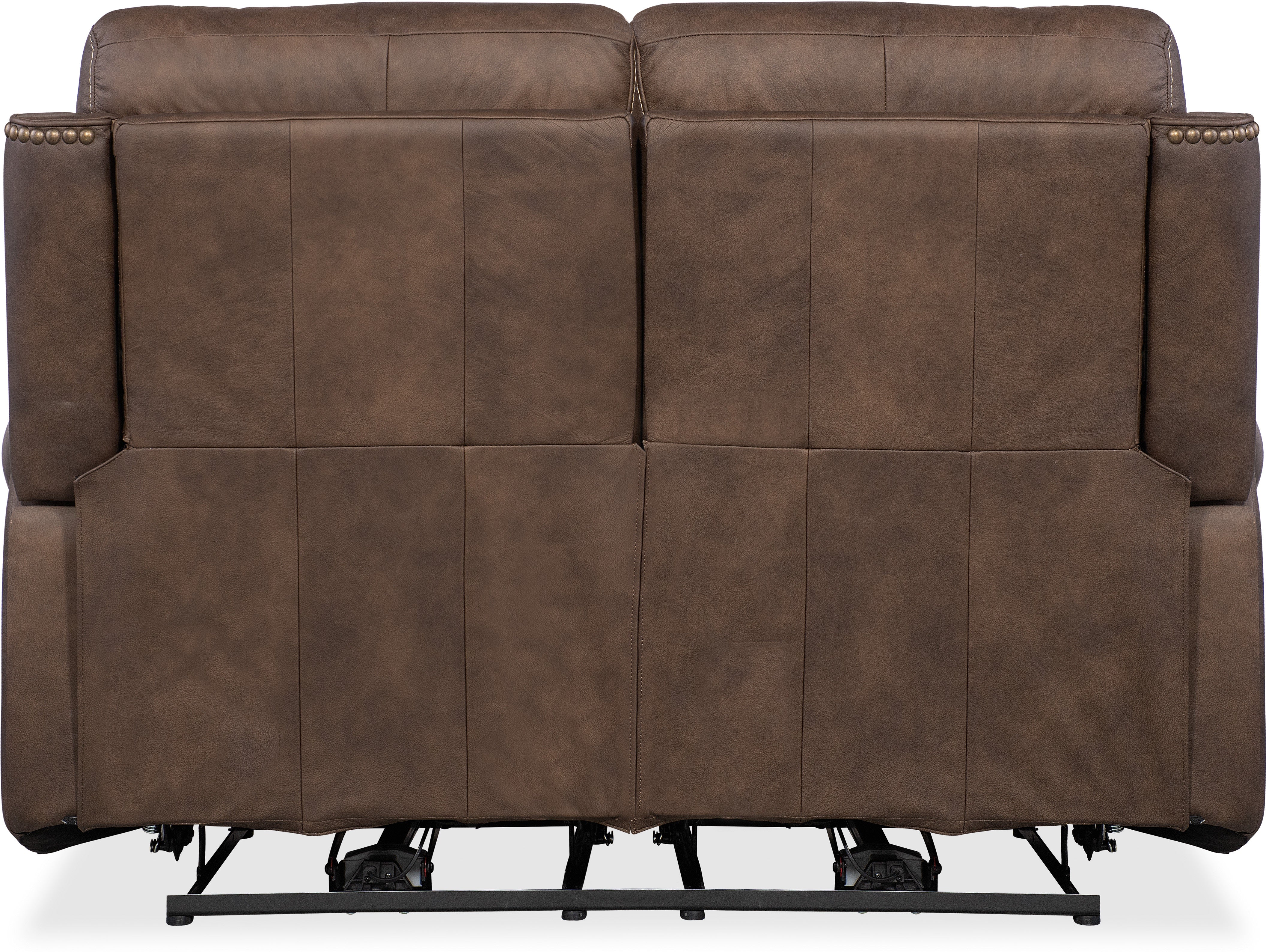 Hooker Furniture Living Room Duncan Power Loveseat w/Power Headrest & Lumbar