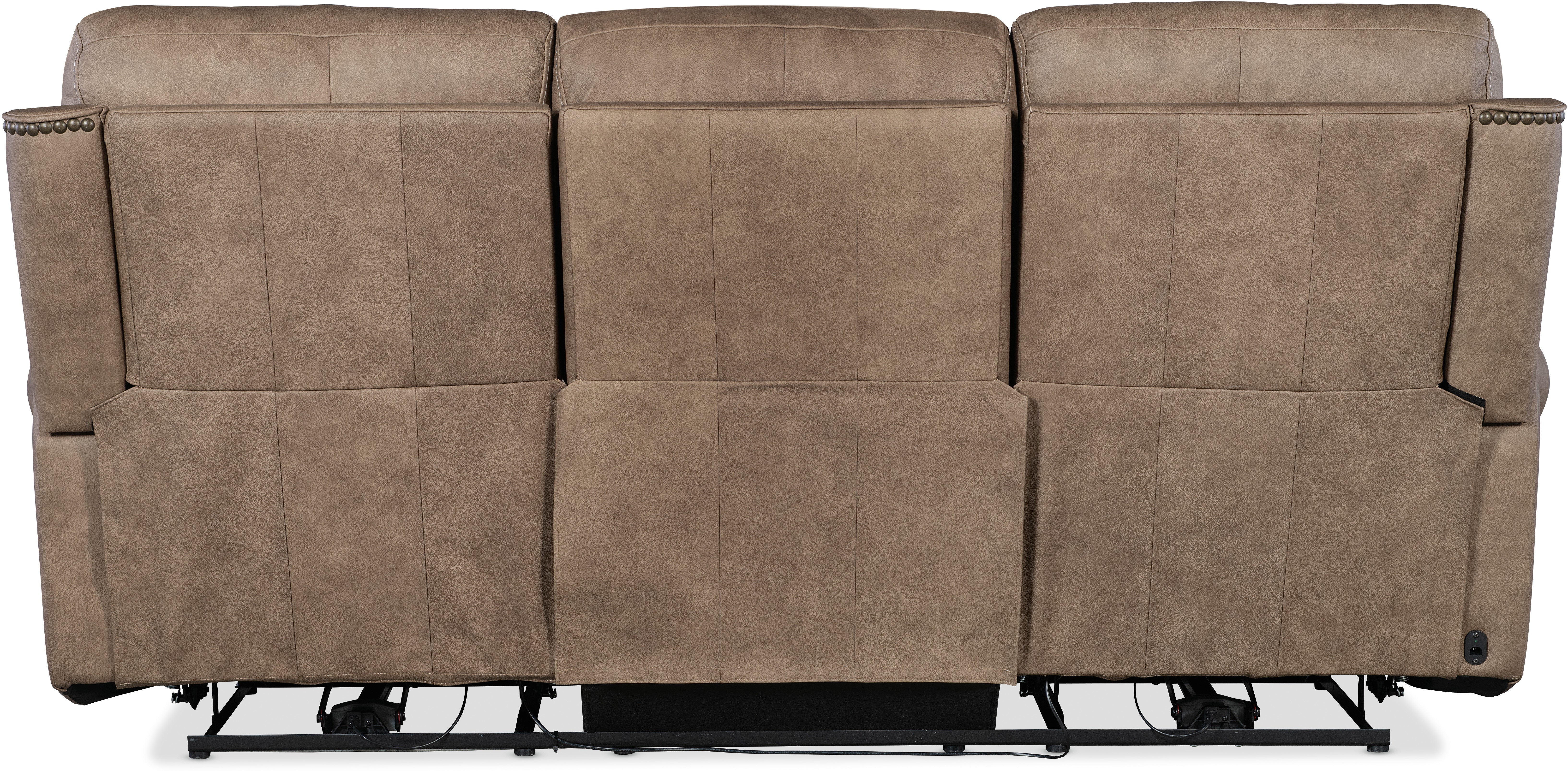 Hooker Furniture Living Room Duncan Power Sofa w/Power Headrest & Lumbar