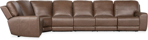 Hooker Furniture Living Room Torres 6 Piece Sectional