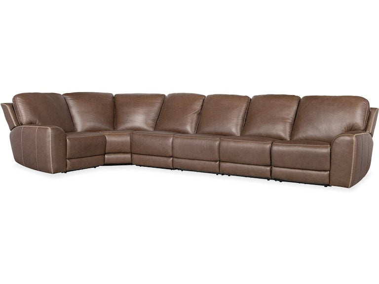 Hooker Furniture Living Room Torres 6 Piece Sectional