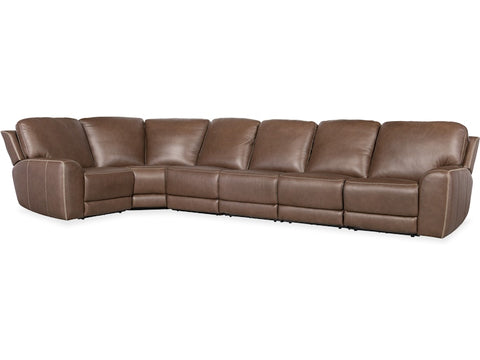 Hooker Furniture Living Room Torres 6 Piece Sectional