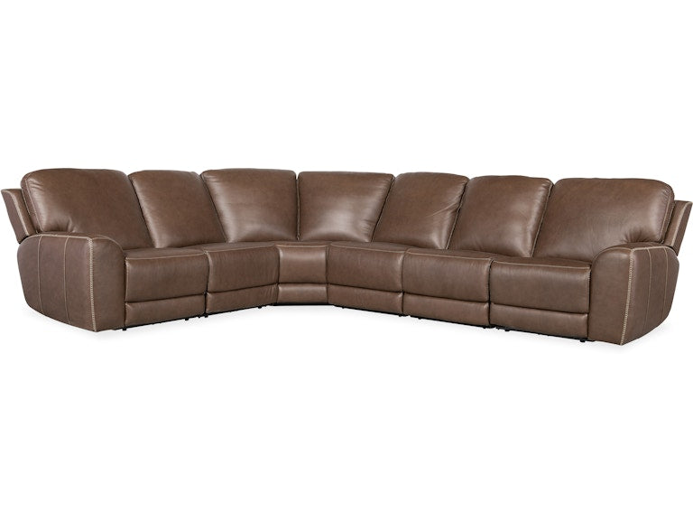 Hooker Furniture Living Room Torres 6 Piece Sectional