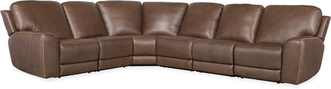 Hooker Furniture Living Room Torres 6 Piece Sectional