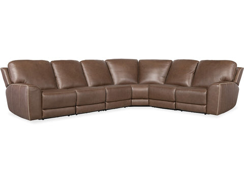 Hooker Furniture Living Room Torres 6 Piece Sectional