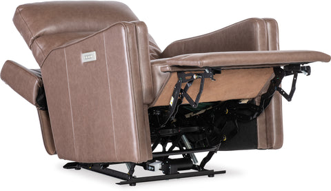 Hooker Furniture Living Room Twain Zero Gravity Power Recliner with Power Headrest and Lumbar