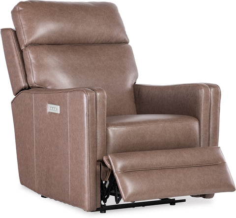 Hooker Furniture Living Room Twain Zero Gravity Power Recliner with Power Headrest and Lumbar