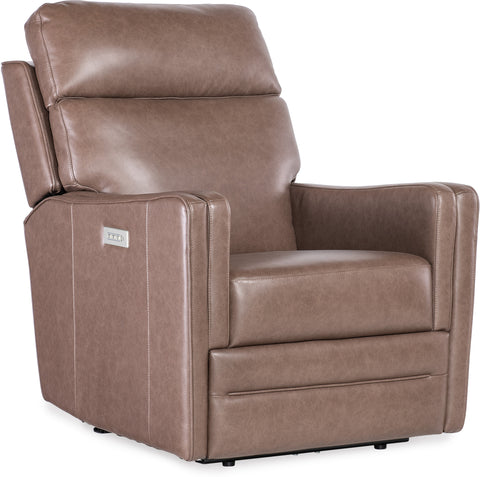 Hooker Furniture Living Room Twain Zero Gravity Power Recliner with Power Headrest and Lumbar