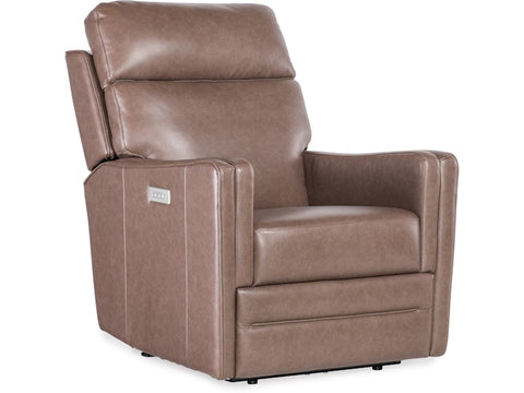 Hooker Furniture Living Room Twain Zero Gravity Power Recliner with Power Headrest and Lumbar