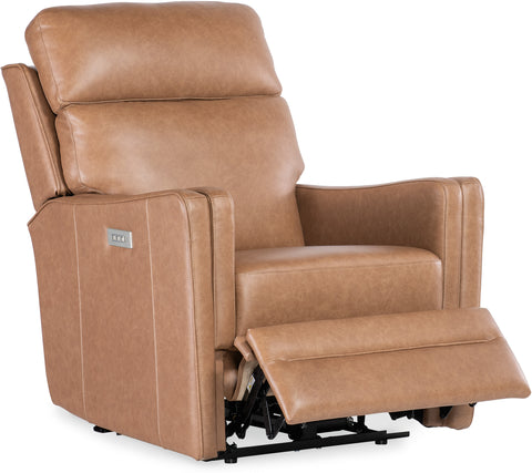 Hooker Furniture Living Room Twain Zero Gravity Power Recliner with Power Headrest and Lumbar