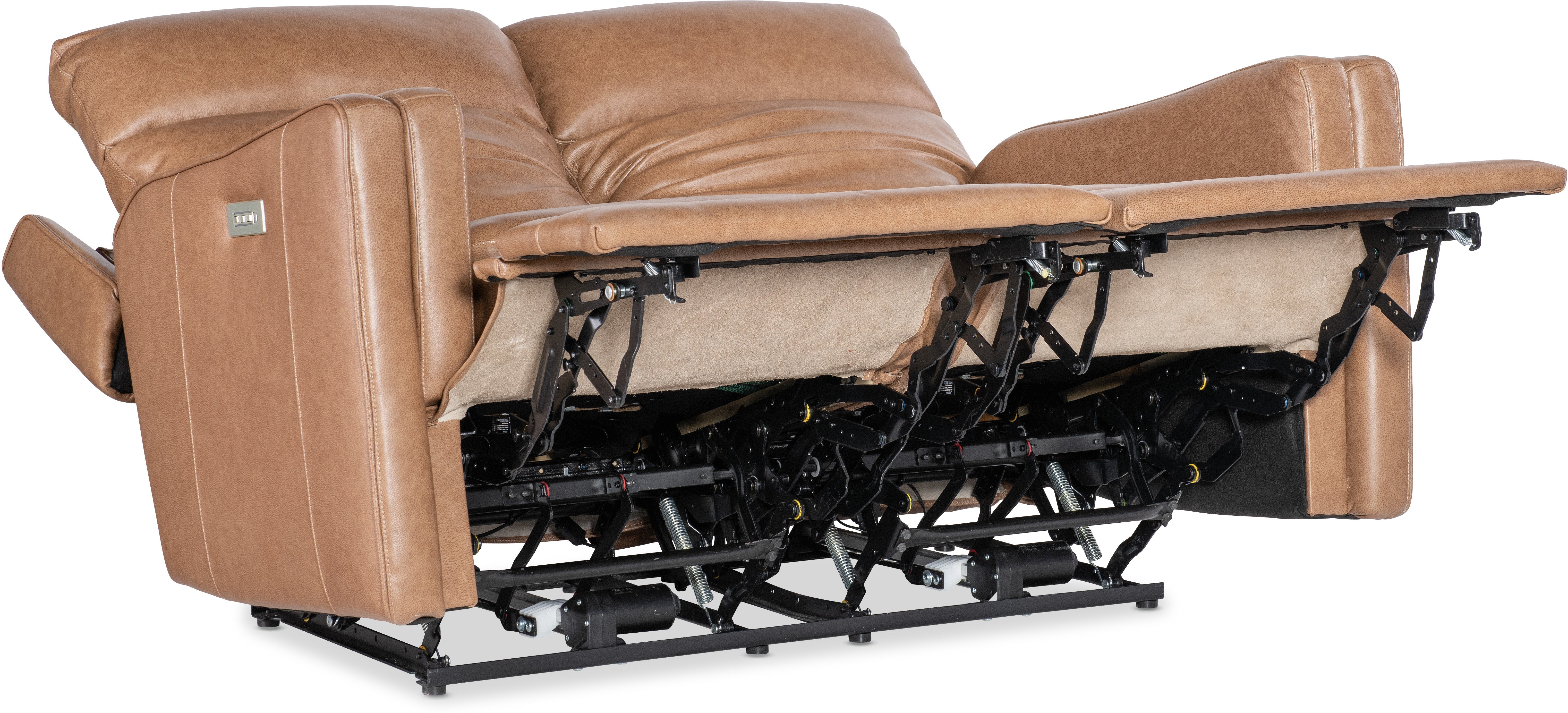 Hooker Furniture Living Room Twain Zero Gravity Power Loveseat with Power Headrest and Lumbar