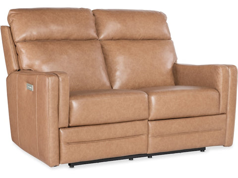 Hooker Furniture Living Room Twain Zero Gravity Power Loveseat with Power Headrest and Lumbar