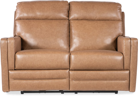 Hooker Furniture Living Room Twain Zero Gravity Power Loveseat with Power Headrest and Lumbar