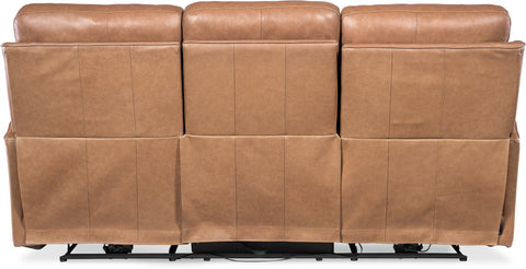 Hooker Furniture Living Room Twain Zero Gravity Power Sofa with Power Headrest and Lumbar